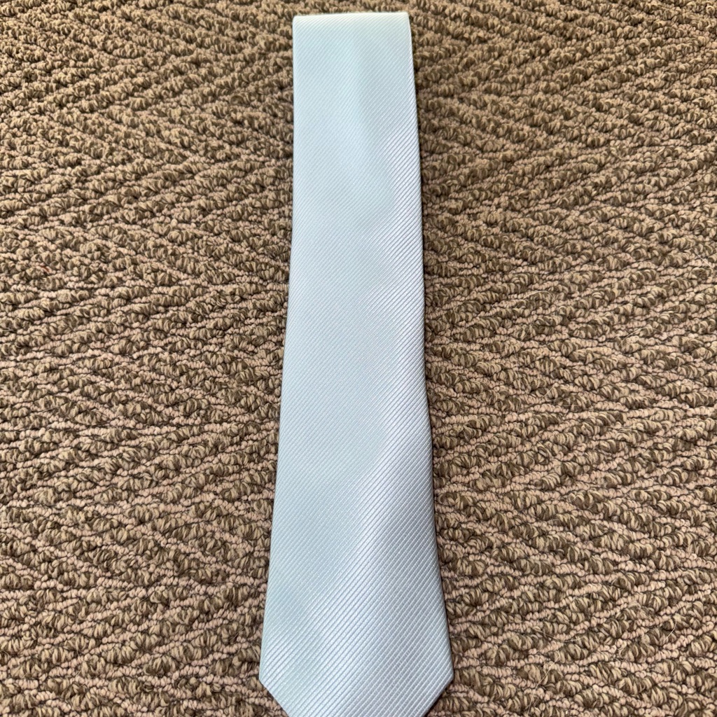 Classic Blue Silk Necktie Accessory